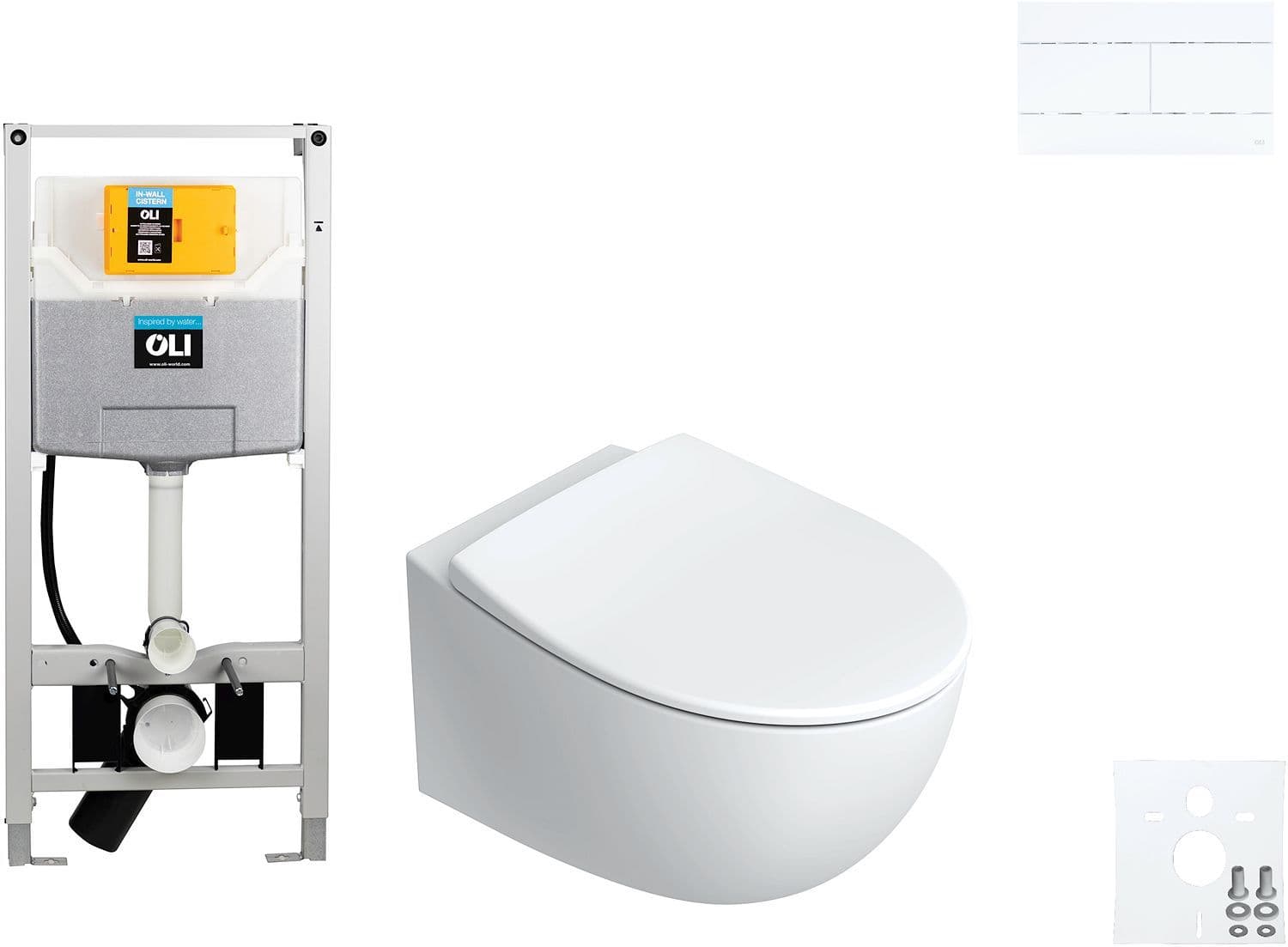 WALLFIX OLI WC SUSPENDU ITALY CATALANO SLIM BLANC vue 1