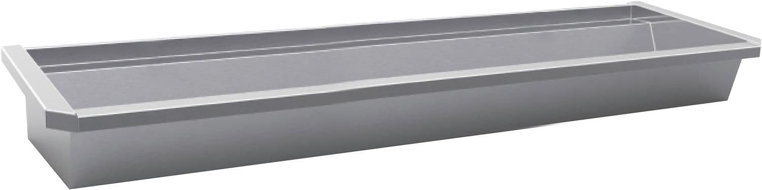 AUGE MURAL SANILAV INTERSAN 240CM INOX PLAGE SANS ROBINETS vue 1