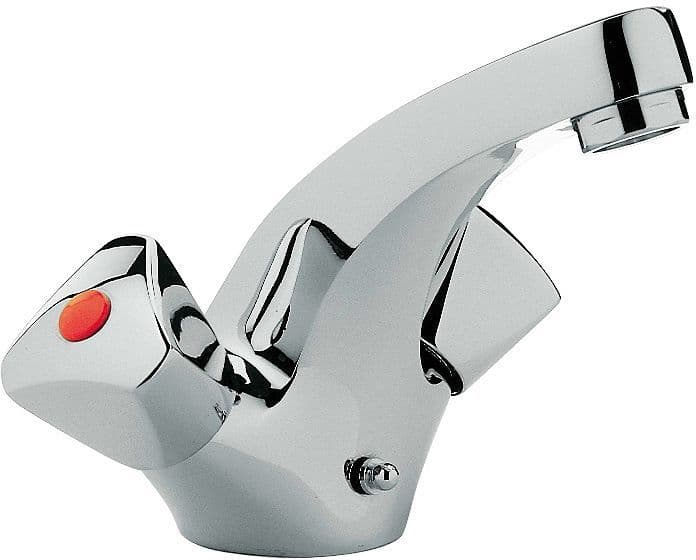 MELANGEUR DE LAVABO LAGUNA OEILLET AVEC MOUSSEUR CHROME vue 1