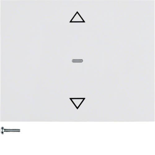 Bouton - poussoir volet K.1 / K.5 Blanc polaire brillant vue 1