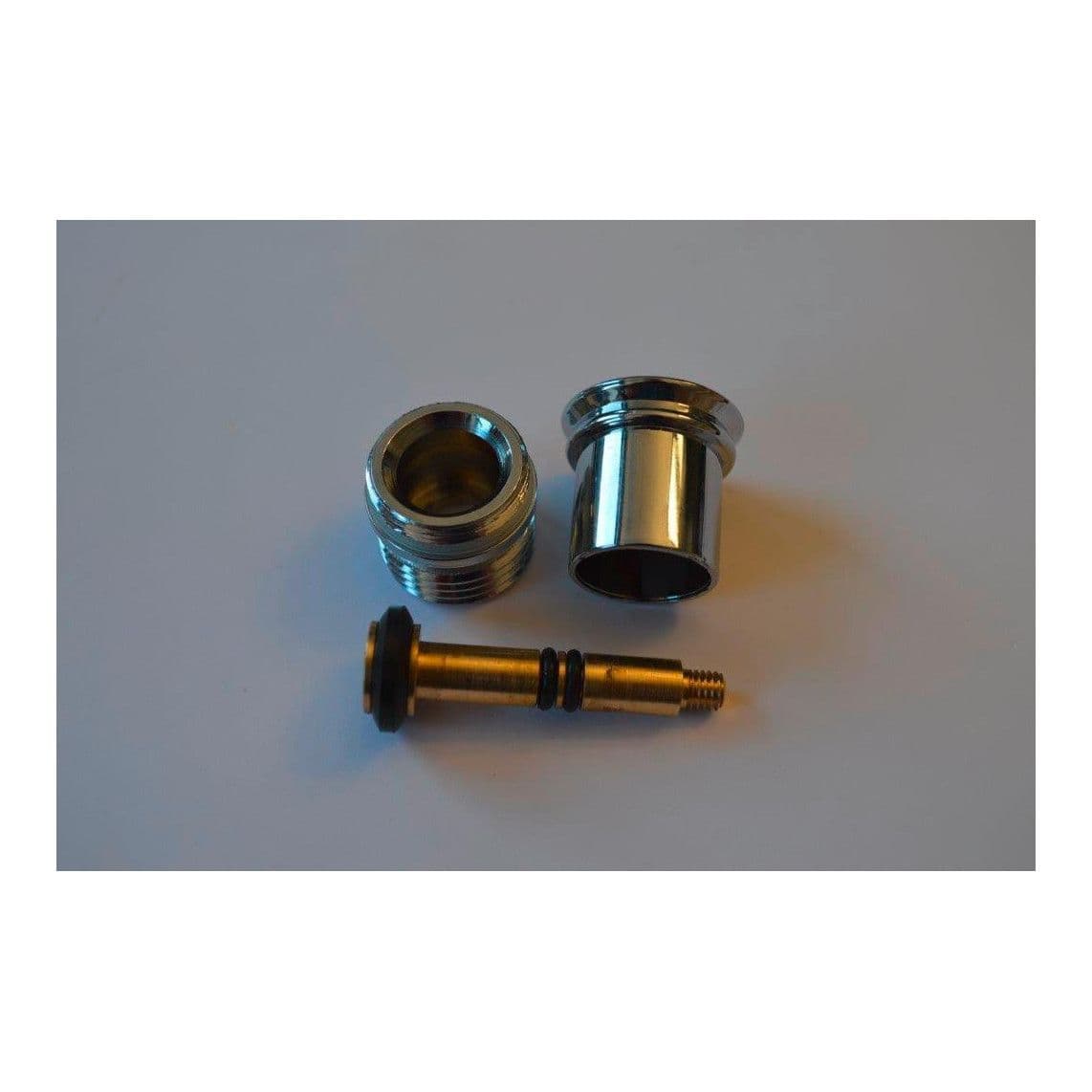 01673 Robinet inverseur multipièces, chromé, automatique, avec bouton rotatif vue 1