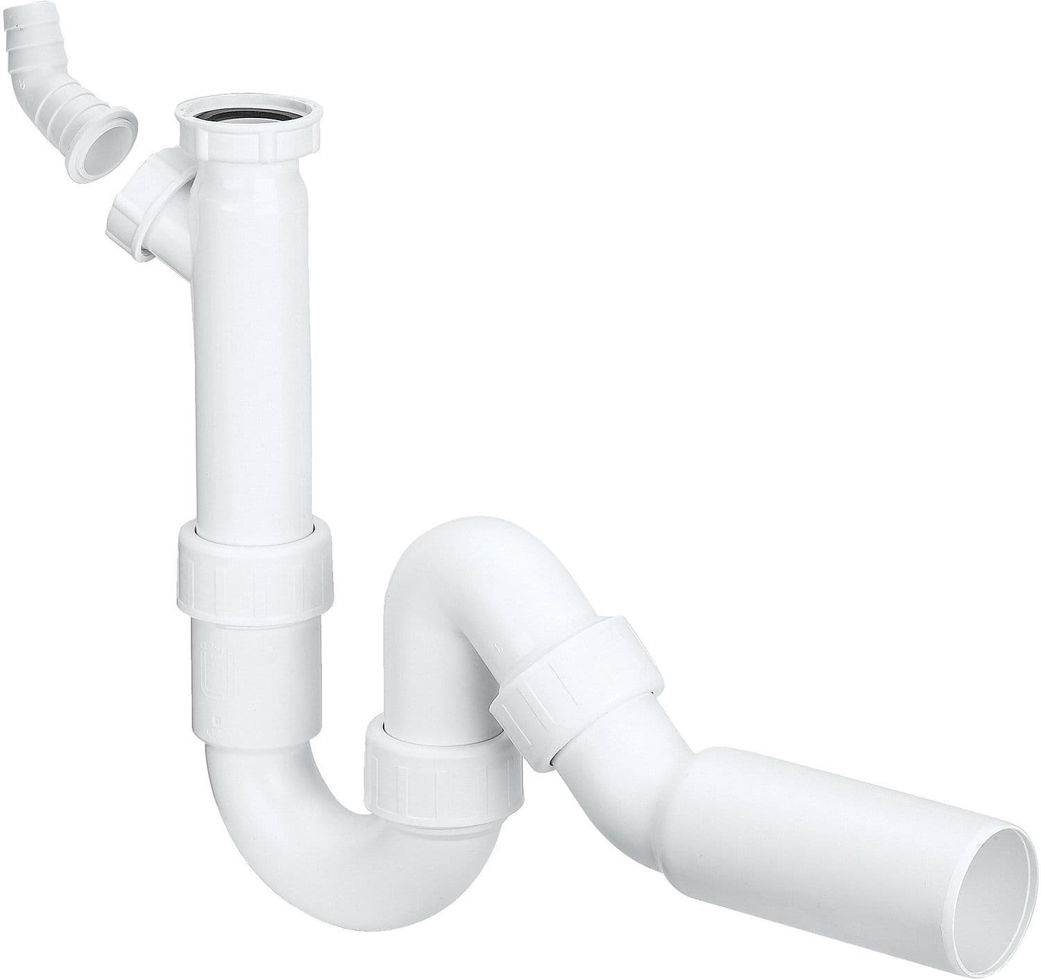 SIPHON REGL.+RACCORD MACH.A LAV.6/4"-40 VIEGA vue 1