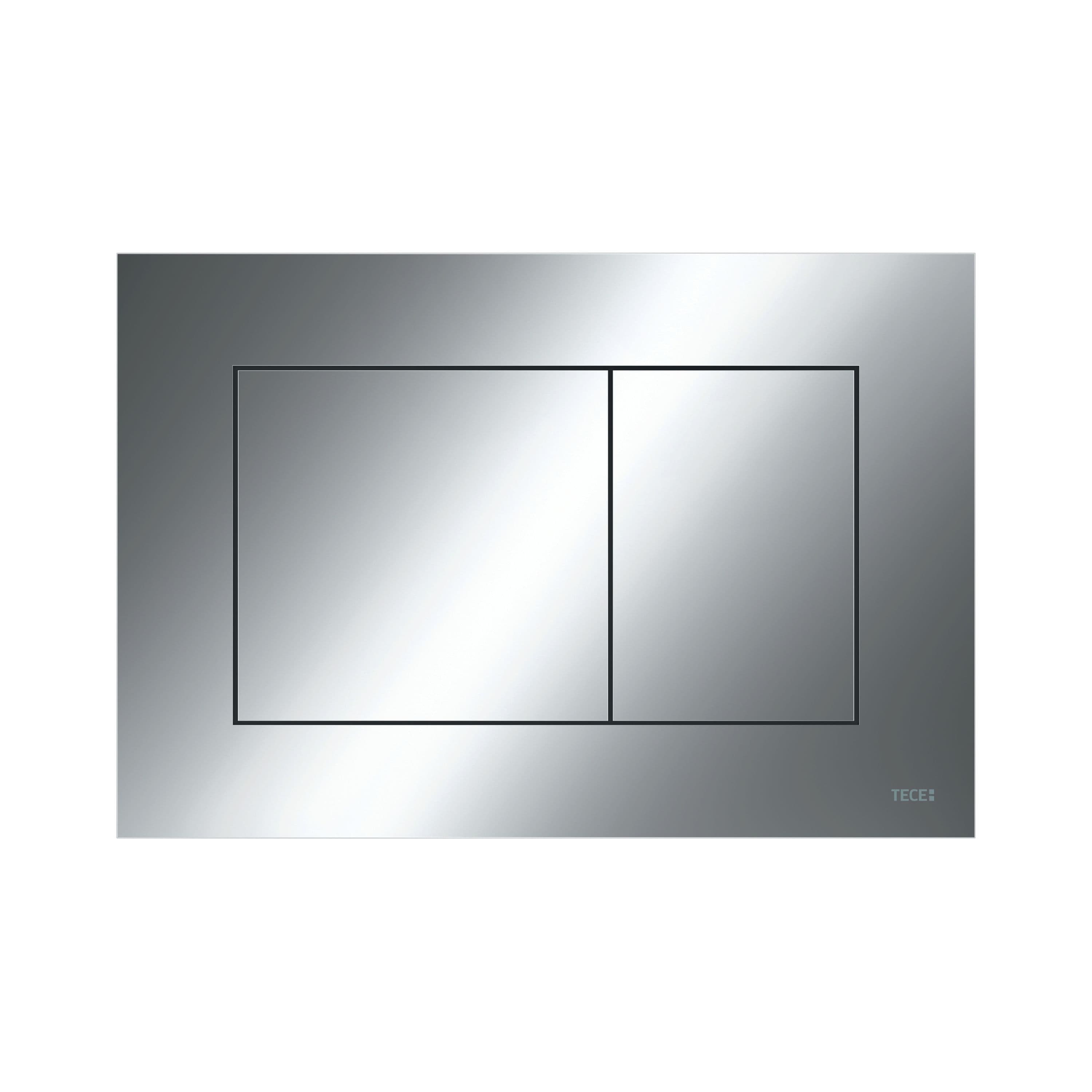 TECENOW PLAQUE DE DÉCLENCHEMENT WC -DOUBLE CHASSE - CHROME BRILLANT vue 1