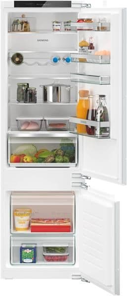 Réfrigérateur - intégrable IQ300 combi-bottom - 177,5cm LowFrost, classe E, 35dB, hyperFresh, Led di vue 1