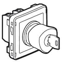 Plexo coup de poing à clé 10A 250V composable Jaune vue 1