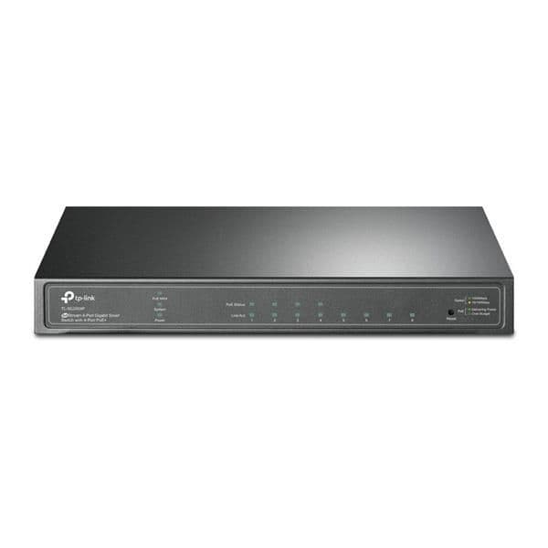TP-Link jetstram 8 - port gigabit smart switch with 4 port PoE vue 1