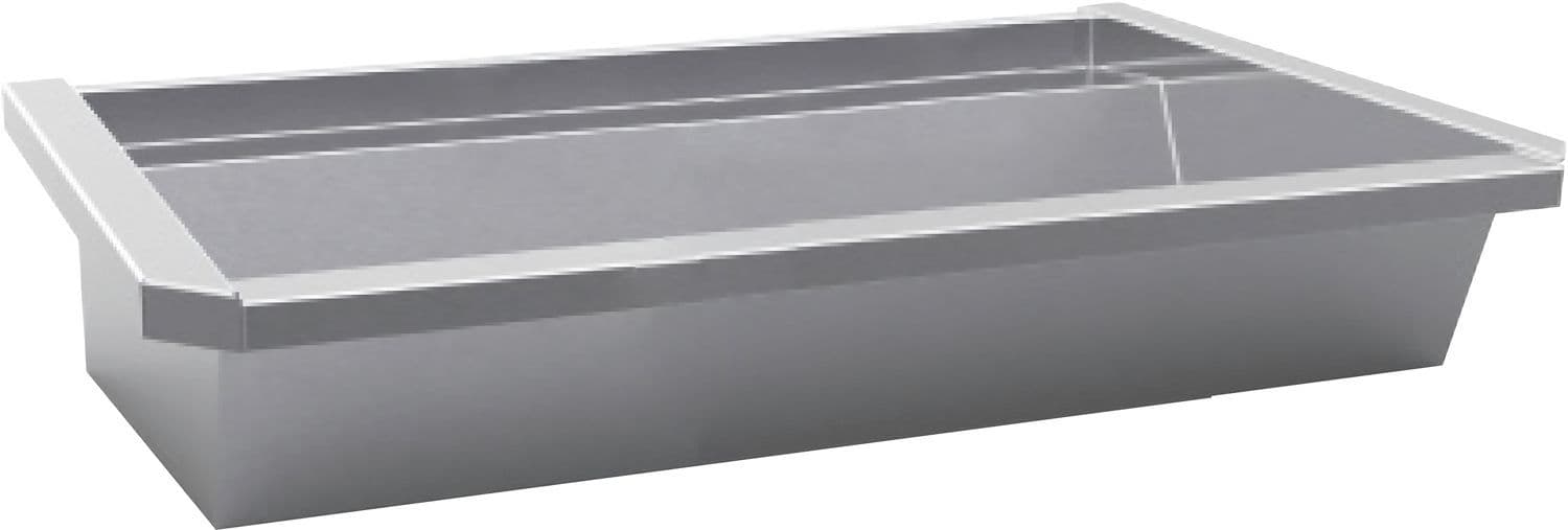 AUGE MURAL SANILAV INTERSAN 120CM INOX PLAGE SANS ROBINETS vue 1