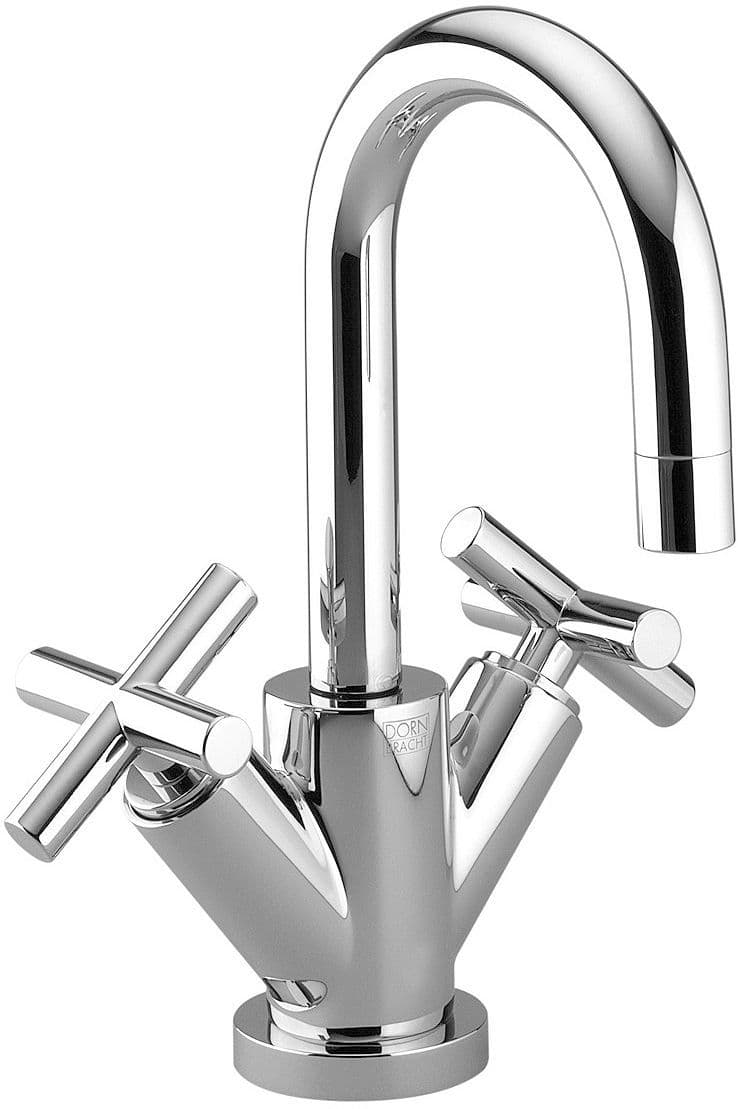 MELANGEUR DE LAVABO TARA. DORNBRACHT SAILLE 165MM CROIX VIDAGE AUTOMATIQUE CHROME vue 1