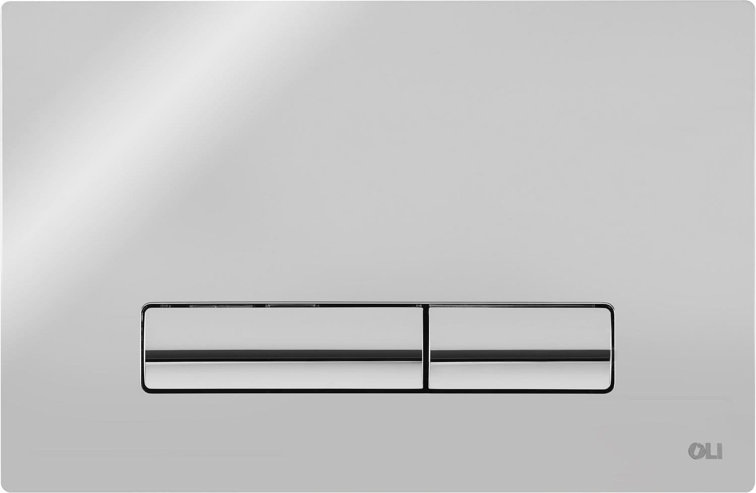 PLAQUE DE COMMANDE 2TOUCHES GLAM OLI CHROME BRILLANT vue 1