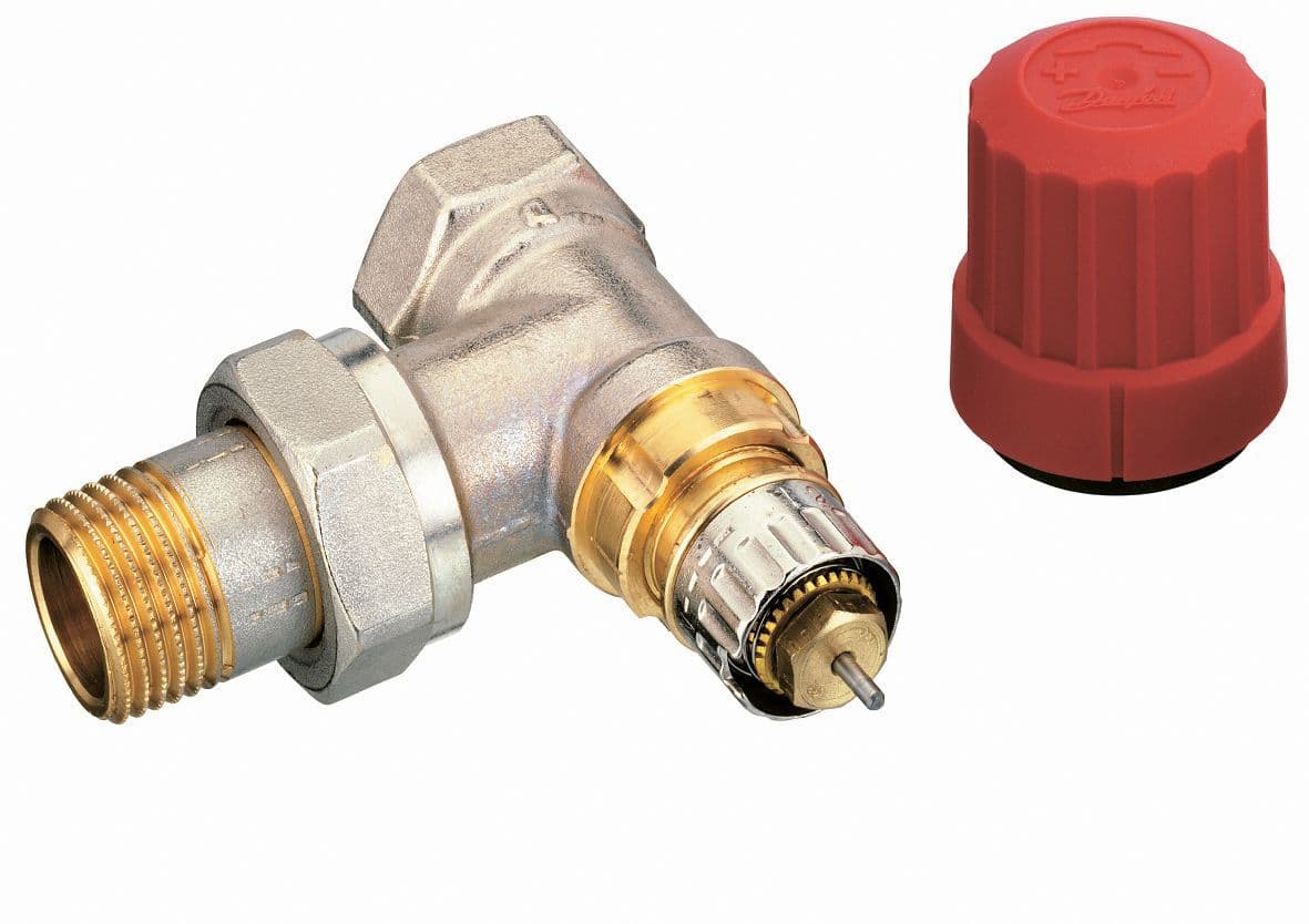 VANNE RADIATEUR THERMOSTATIQUE DANFOSS EQUERRE 3/4"MF vue 1