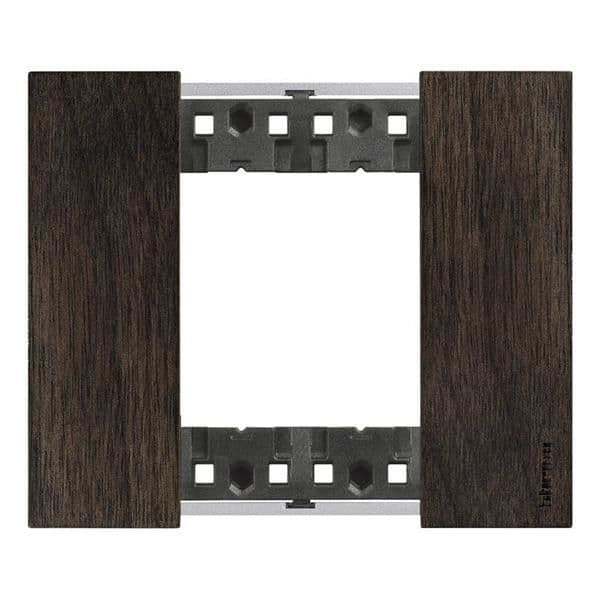 LNow plaque 2 modules Walnut pour support référence K4702 vue 1