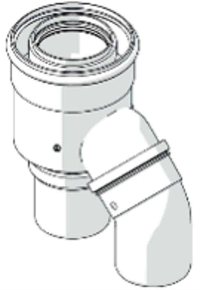 Riello adaptateur 2x80 vers 80/125 pour Insieme EVOe vue 1