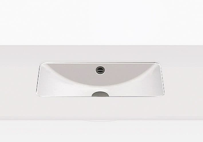 VASQUE A SOUS ENCASTRER UB.R585 SANS PLAGE ROBINET+ TROP-PLEIN BLANC vue 1