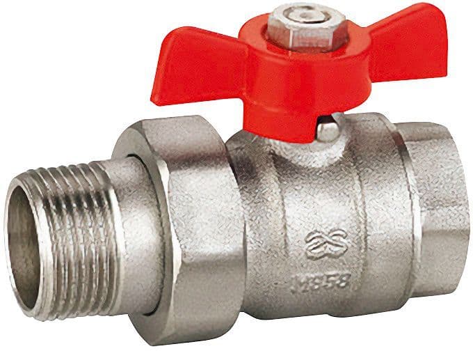ROBINET A BILLE RACCORD 2-PIECES 4/4" MF vue 1