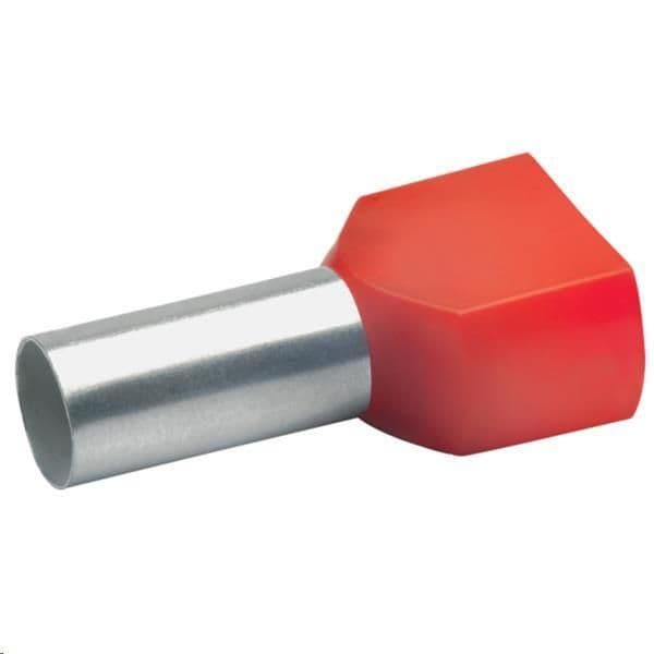 Douille isolée 2 x 10mm² 14mm Rouge vue 1