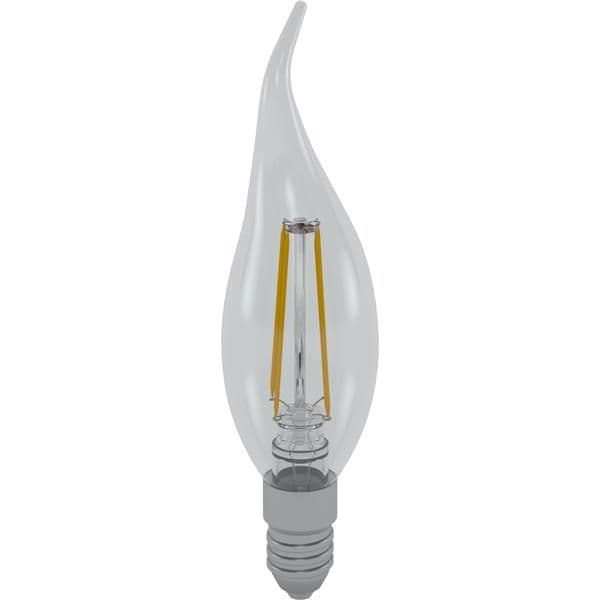 Lampe Led filament C35 flamme avec coup de vent 4W E14 claire 3000K WW non dimmable vue 1