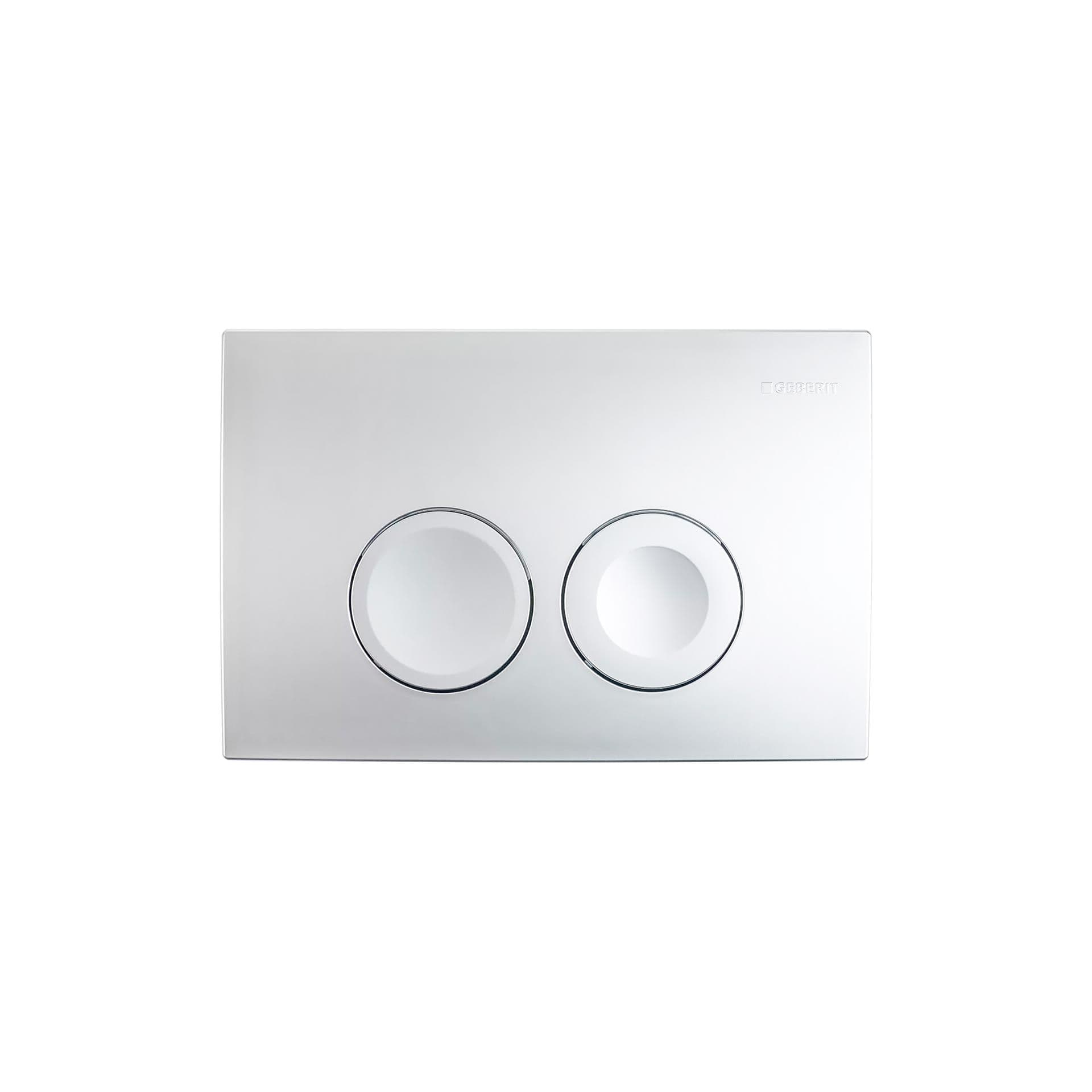 GEBERIT DELTA 25 PLAQUE DE COMMANDE - BLANC BRILLANT vue 1