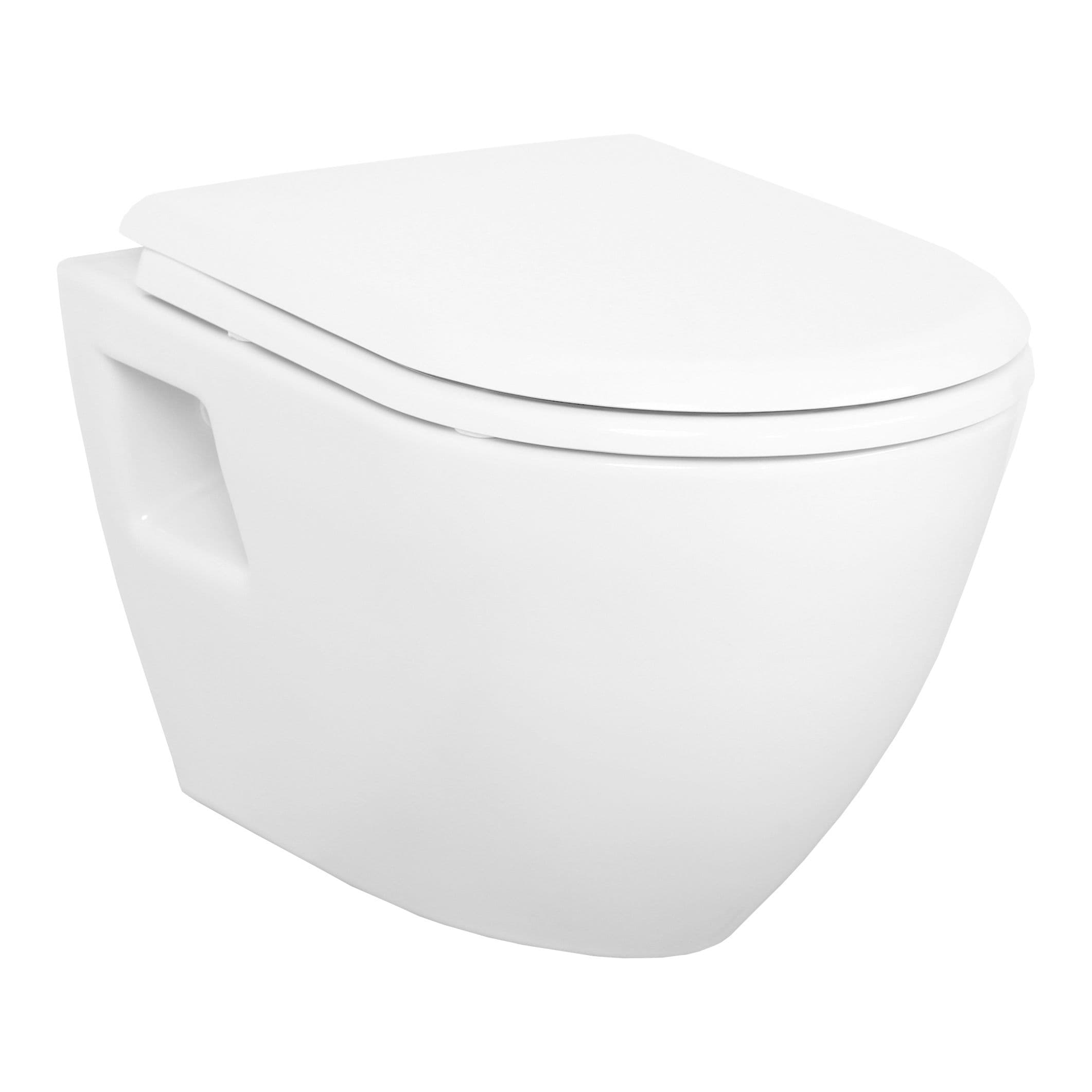 CREAVIT TERRA WC SUSPENDU AVEC BIDET – SANS ABATTANT – BLANC BRILLANT vue 1
