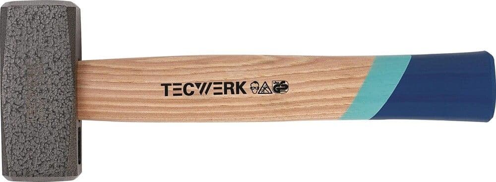 Tecwerk massette poids de la tête 1250 g avec manche cintrée en hickory vue 1