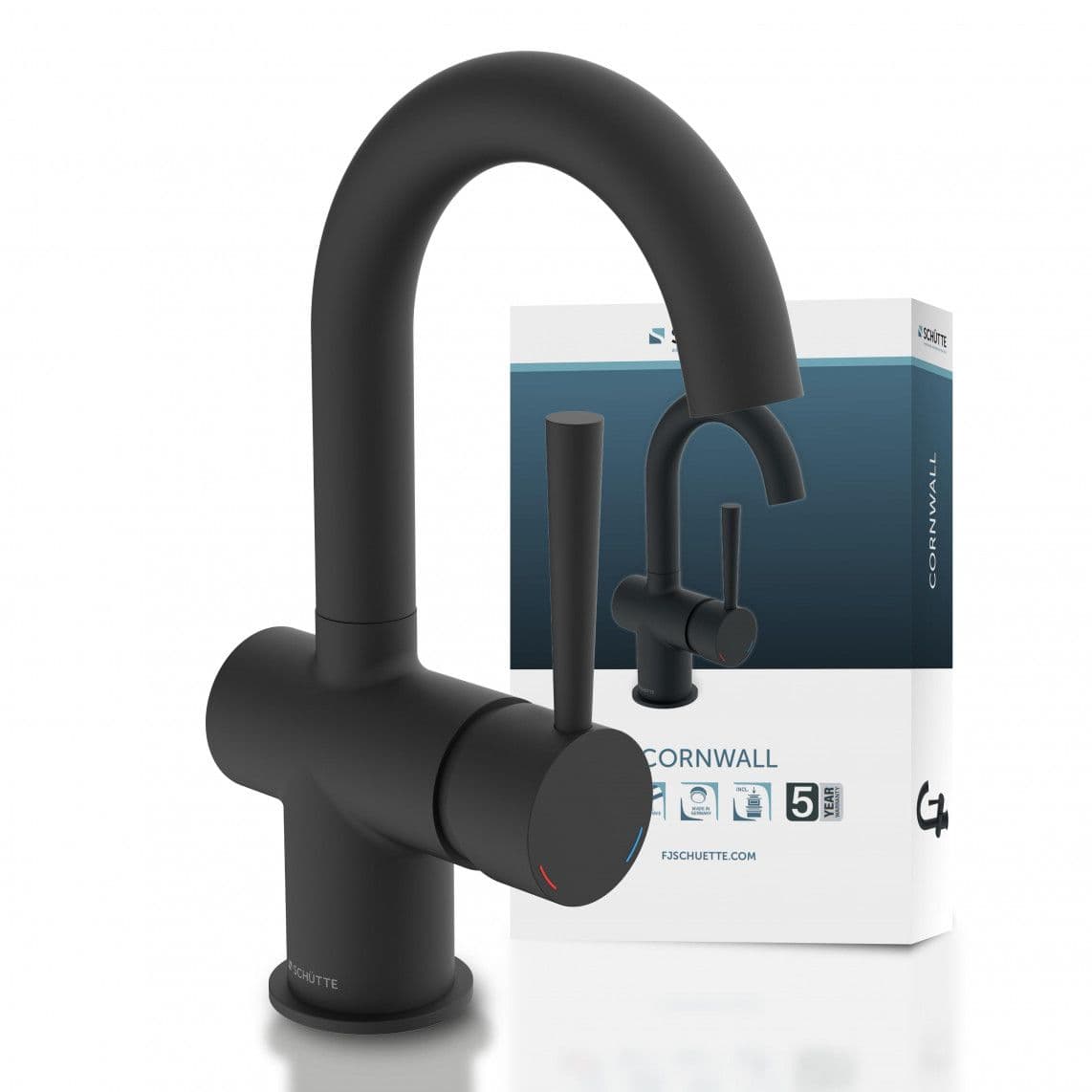 79016 CORNWALL Mitigeur lavabo, noir mat vue 1