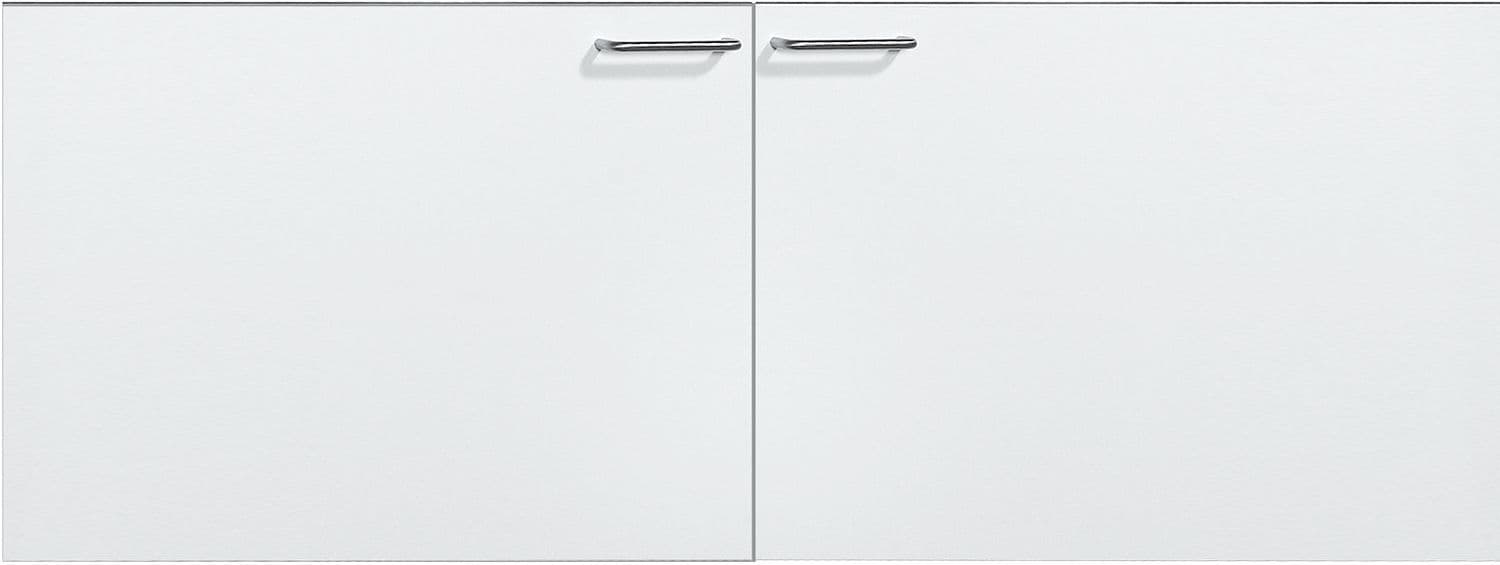 SOUS MEUBL. BIZZY 2 PORTES 120CM BLANC vue 1