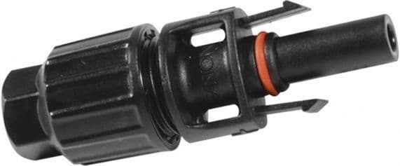 Fiche femelle PVC MC4 Noir vue 1