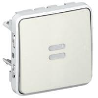 Plexo deux directions témoin 10A 250V composable Blanc vue 1