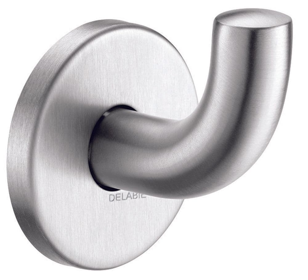 Delabie patère modèle court 62x65x73mm inox satiné fixations invisibles vue 1