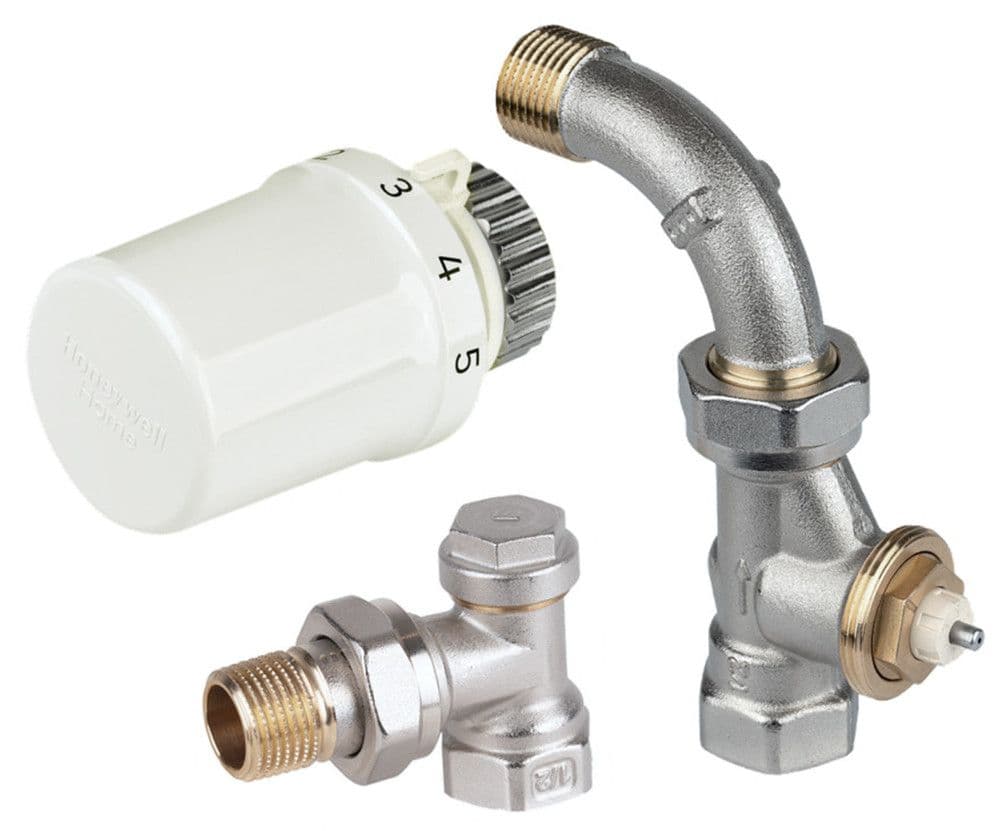 Honeywell Home set de radiateurs 4 points de raccordement droit + coudé 1/2" vue 1