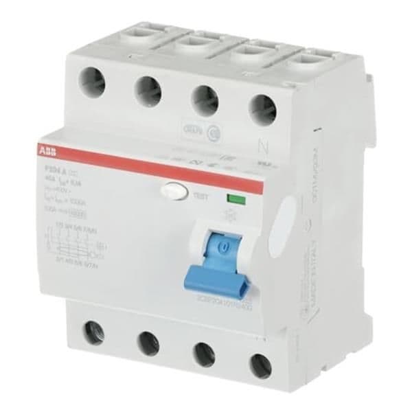 Disjoncteur différentiel F200 series 4 pôles, 40A,100mA vue 1