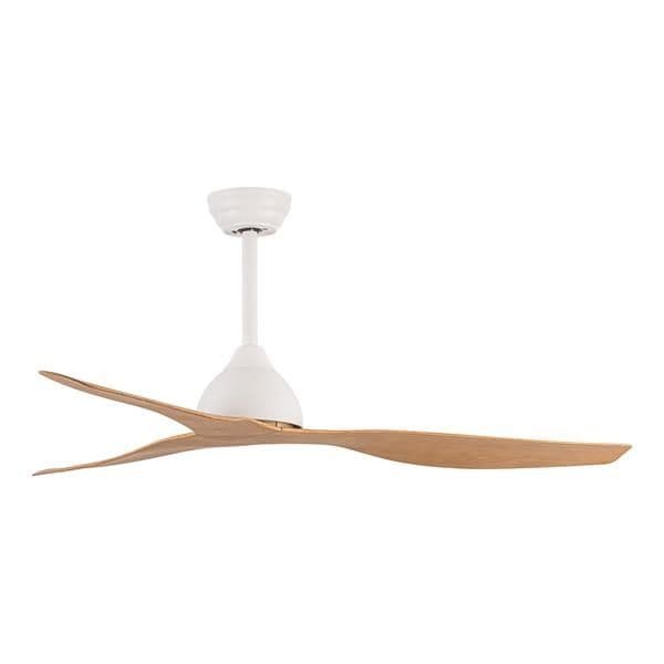 Ventilateur décoratif couleur bois clair avec contrôle diamètre 132 30W DC vue 1