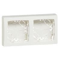 Oteo cadre saillie pour 2 mécanismes dimensions 138 x 72mm vue 1