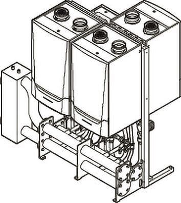 SYSTEME CASCADE PREFAB COMPLET POUR MONTAGE EN RG DE 3X QUINTA ACE 160 REMEHA vue 1