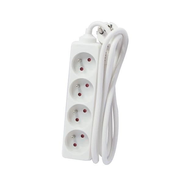 Multiprise 4 x 10 / 16A avec 1.5m de câble 3G1.5mm² vue 1