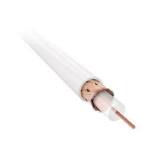 Câble coax 75 Ohms Blanc en rouleau de 100m classe CPR: FCA vue 1