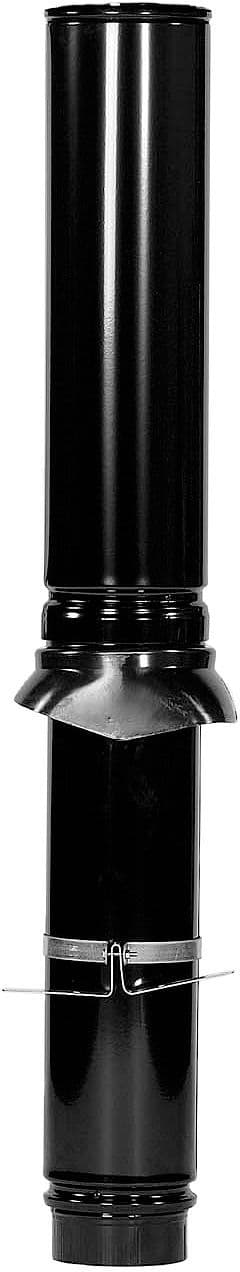 KIT PASSAGE DE TOIT ALU TUBE FUMEES NOIR 130-1200MM vue 1