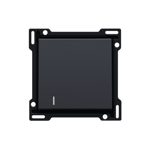 Set de finition avec voyant pour interrupteur ou bouton-poussoir simple, couleur anthracite coated vue 1
