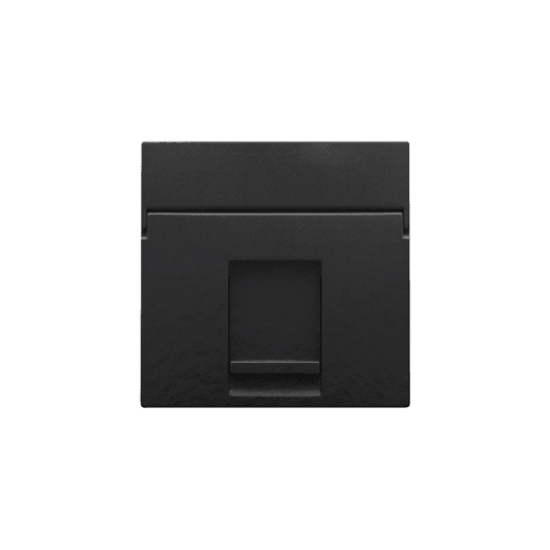 Enjoliveur data 1x RJ, couleur piano black coated vue 1