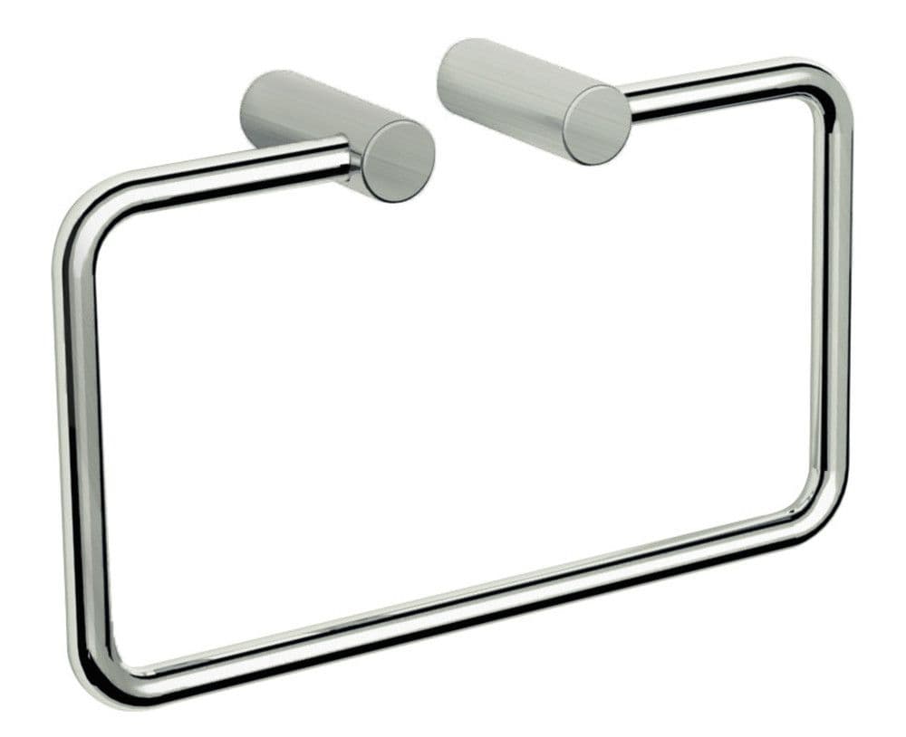 Van Marcke Tilde porte-serviettes anneau mural 210x120x50mm laiton nickel brossé vue 1