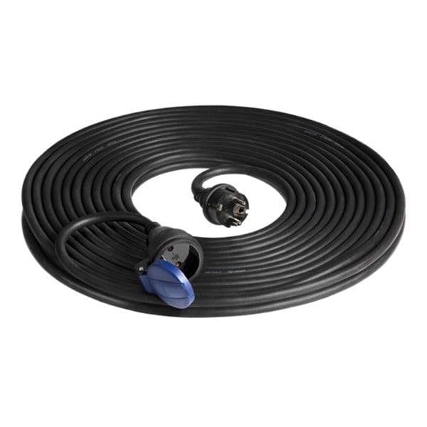 Rallonge heavy - duty avec câble caoutchouc longueur 20m IP44, 1 x 2 pôles + T, H07RN-F 3 x 1.5mm², vue 1