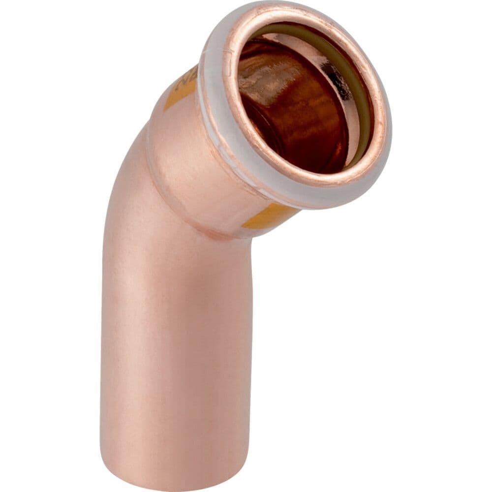 Geberit Mapress raccord sertir cuivre pour gaz coude 45° MF 28 vue 1