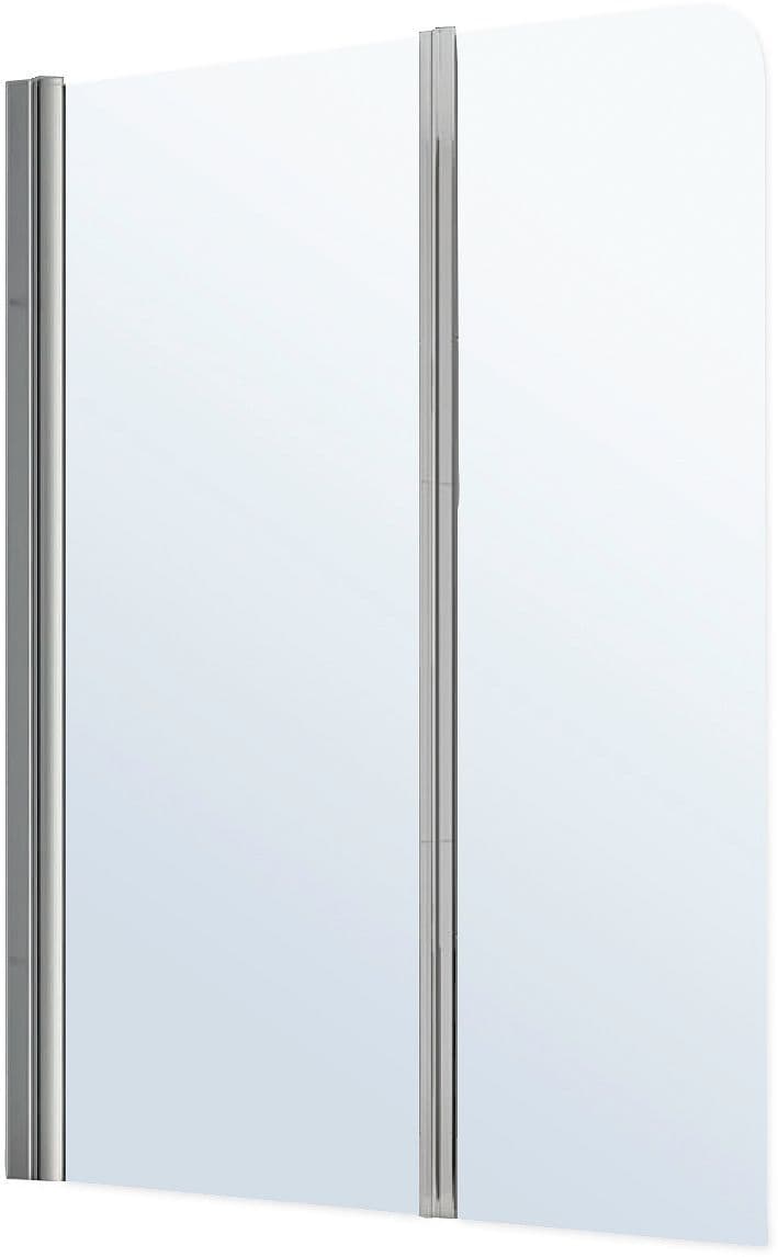 PARE-BAIN EN 2 PIECES MISTRAL 120-150 GAUCHE ARGENT-CLAIR vue 1