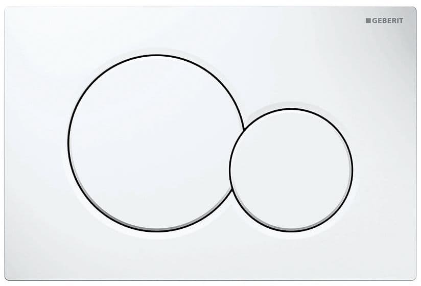 PLAQUE DE COMMANDE 2 TOUCHES SIGMA01 BLANC vue 1