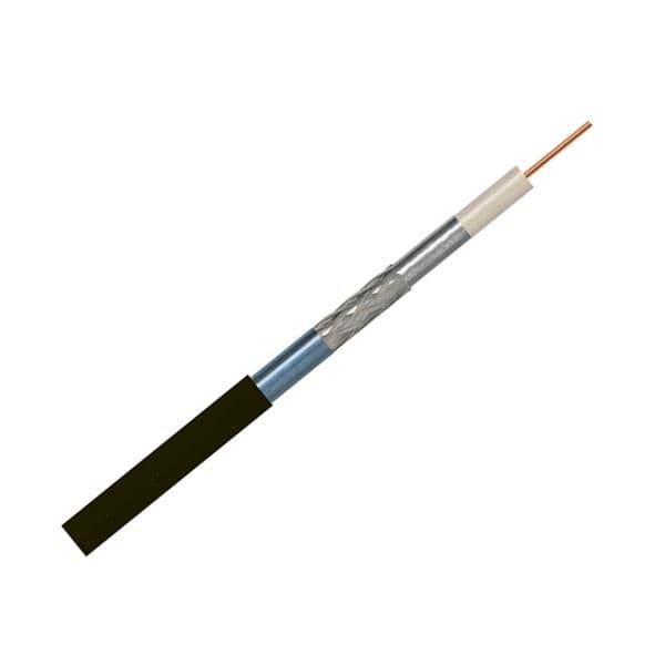 Câble coaxial approuvé Pbe, Telenet, Wvem, ... Pe6 de 0 à 30m Noir classe CPR: FCA vue 1