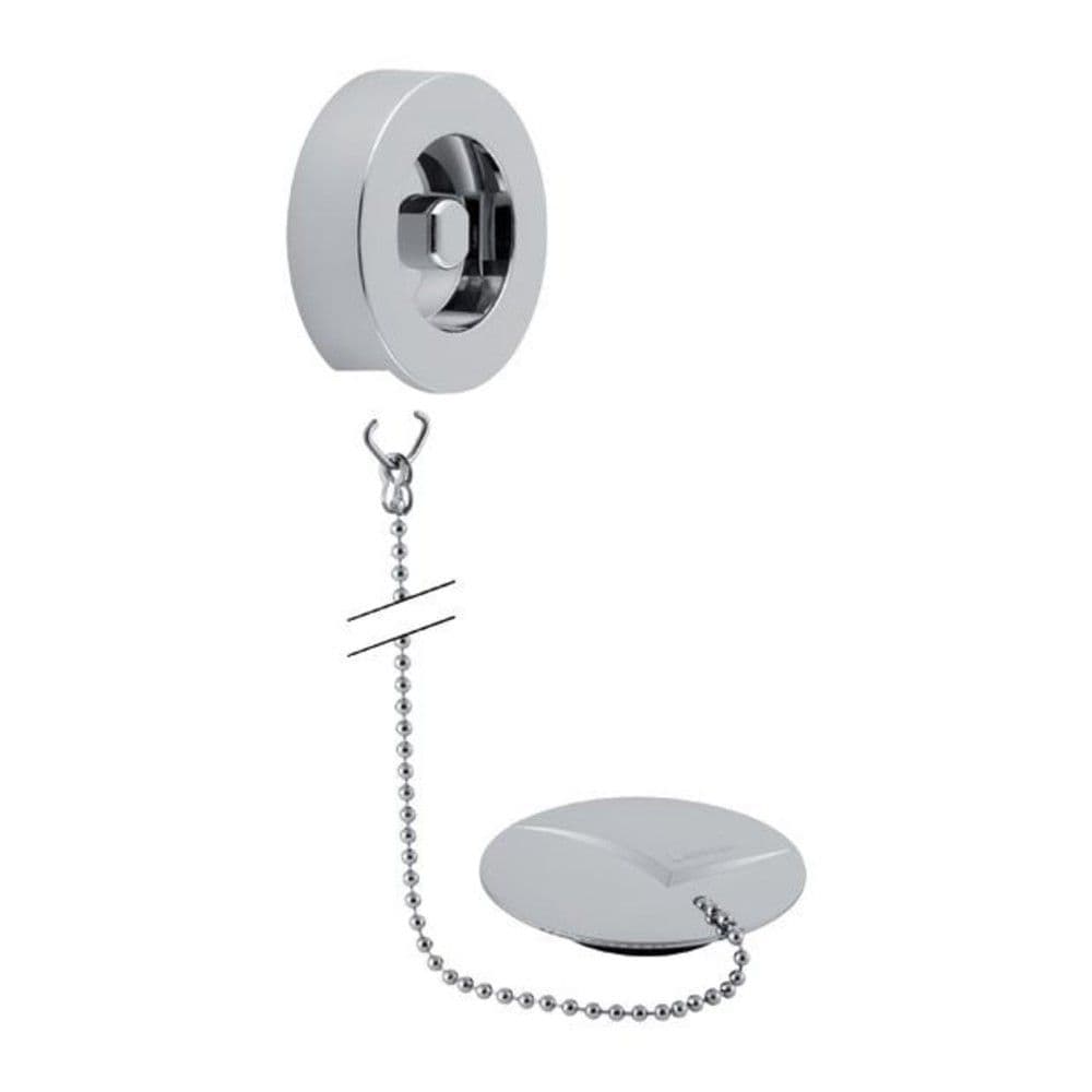 Geberit bouchon et chaînette garniture de baignoire baignoires standards chromé vue 1