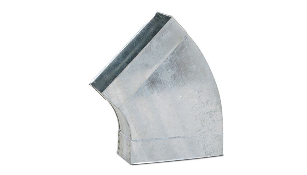 Ventilair FGBH45220 coude horizontal 45° 220x80 rond galva vue 1