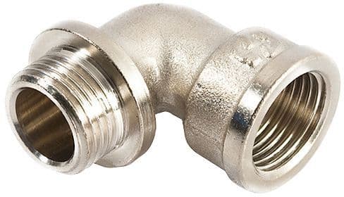 COUDE FILETE LAITON 3/4" MF CHROME vue 1