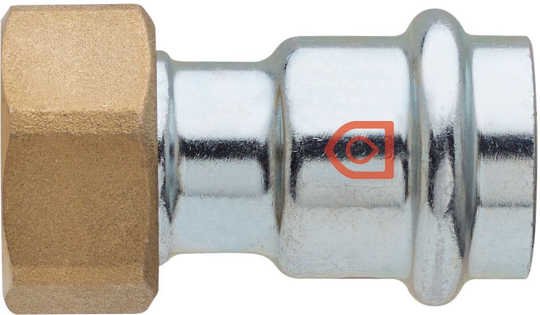 DEMI RACC 22MM-4/4"F ACIER CARBONE FRABO vue 1