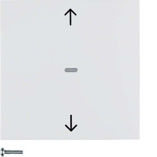 Bouton - poussoir volet S.1 / B.3 / B.7 Blanc polaire brillant vue 1
