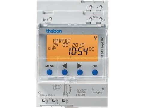 Horloge digitale annuelle et astronomique 110 - 240V 50 - 60Hz 1CO 16A vue 1